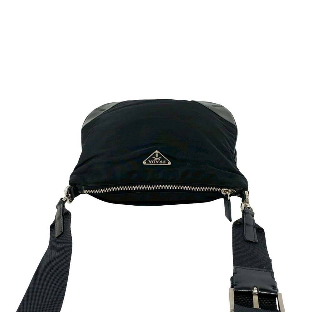 PRADA Black Leather Shoulder Bag - Picture 4 of 10